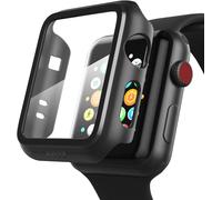 Apple Watch Series 3 Screen Protector,Pc And Pet Cover For Iwatch Series 2,Compatible With I Watch Smart Watch Accessories 42mm (Black)