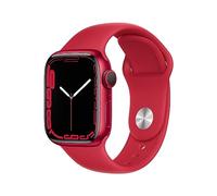 Apple Watch Series 7 (GPS + Cellular, 41mm) Montre connectée - Boîtier en Aluminium (Product) Red, Bracelet Sport (Product) Red - Regular. Suivi de l’activité Physique, résistance à l’Eau