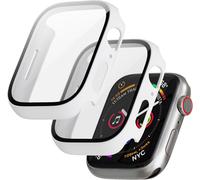 Apple Watch Series 8/7 Case 2 Pack With Glass Screen Protector Compatible With Apple Watch Series 8/7 45mm Hd Clear Protective Case Cover