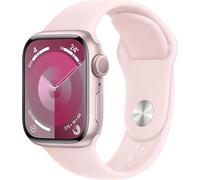 APPLE Watch Series 9 GPS 41mm Boîtier en aluminium rose avec bracelet sport rose clair