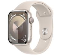 Apple Watch Series 9 GPS - Boîtier Aluminium 45 mm Lumière stellaire - Bracelet S/M