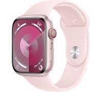 Apple Watch Series 9 GPS+ Cellular 45 mm Boîtier aluminium Bande sport rose clair