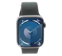 Apple Watch Series 9 GPS + Cellular 45mm Acier inoxydable graphite Bracelet Sport bleu de minuit M/L | neuf - dans son emballage d'origine | AN657845