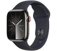Apple Watch Series 9 GPS + Cellular - Boîtier Acier Inoxydable 41 mm Graphite - Bracelet Sport