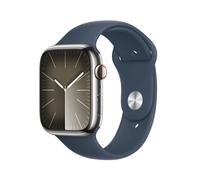 Apple Watch Series 9 Gps + Cellular - Boîtier Acier Inoxydable 45 Mm Argent - Bracelet Sport