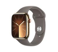 Apple Watch Series 9 Gps + Cellular - Boîtier Acier Inoxydable 45 Mm Or - Bracelet Sport