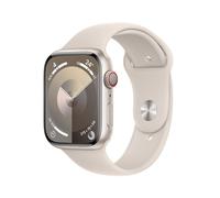 Apple Watch Series 9 GPS + Cellular - Boîtier Aluminium 45 mm Lumière stellaire - Bracelet S/M