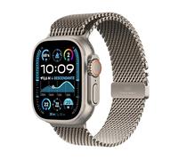 Apple Watch Ultra 2 (49 mm GPS + Cellular) Montre de Sport connectée avec Boîtier en Titane Naturel et Bracelet Milanais Titane Naturel (Small). Suivi de l’activité, Neutre en Carbone
