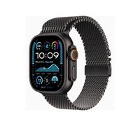 Apple Watch Ultra 2 - 49 mm - titane noir - Montre connectée avec bracelet milanaise - taille du bracelet : S - 64 Go - LTE, Wi-Fi 4, UWB, Bluetooth - 4G - 61.8 g