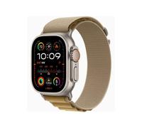 Apple Watch Ultra 2 - 49 mm - titanium naturel - Montre connectée avec Boucle Alpine - textile - ocre - taille du bracelet : S - 64 Go - LTE, Wi-Fi 4, UWB, Bluetooth - 4G - 61.4 g