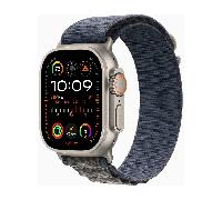 Apple Watch Ultra 2 49mm Titanium Case avec bracelet en nylon - Nylon / Indigo alpin boucle (Medium) / Comme neuf