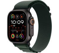 Apple Watch Ultra 2 GPS+ Cellulaire 49mm Boîtier Titane Noir avec Boucle Alpine Vert Foncé