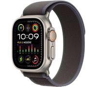 Apple Watch Ultra 2 GPS + Cellular 49 mm Boîtier en Titane avec Boucle Trail Bleu et Noir S/M