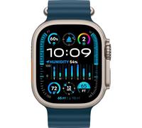 Apple Watch Ultra 2 GPS + Cellular, 49 mm Titangehäuse, Ocean Armband Blau
