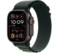 Apple Watch Ultra 2 GPS + Cellular - 49mm - Boîtier Black Titanium - Bracelet Dark Green Alpine Loop - Large