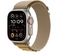 Apple Watch Ultra 2 GPS + Cellular - 49mm - Boîtier Natural Titanium - Bracelet Tan Alpine Loop - Small