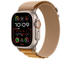 Apple Watch Ultra 2 GPS + Cellular 49mm Natural Titanium Alpine Loop L MX4H3 - Unisex - 49 mm - Montre Connectée - Quartz avec chargeur - Verre saphir