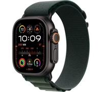 Apple Watch Ultra 2 Montre connectée avec boîtier titane noir et bracelet alpine vert GPS+Cellular