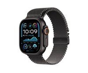Apple Watch Ultra 2 - titane noir - montre intelligente avec boucle milanaise - noir - 64 Go