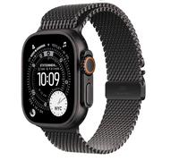 Apple – Montre connectée Watch Ultra 3 – 49 mm Titane noir, bracelet milanais M, cellulaire