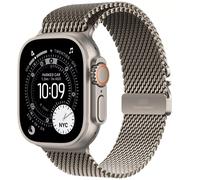 Apple Watch Ultra 3 - 49 mm - Titane Naturel / Bracelet milanais - S - Cellular