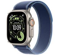 Apple Montre connectée Apple Watch Ultra 3 49 mm Titane naturel Trail bleu M/L