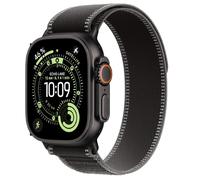 Apple Watch Ultra 3 GPS + Cellular 49 mm avec boîtier en titane noir et Boucle Trail Loop noir/charbon - S/M