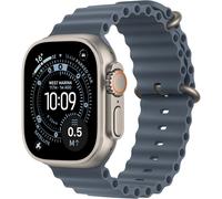 Apple Watch Ultra 3 GPS+Cellular 49 mm Boîtier Titane Naturel MEWH4 Bracelet Ocean Bleu Ancre