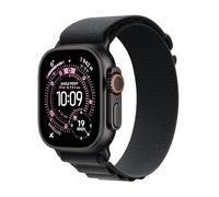 Apple Watch Ultra 3 [GPS + Cellular 49 mm] Montre connectée Course à Pied et Multisport avec boîtier Titane Noir et Boucle Alpine Noir. Communications Satellite, Suivi santé et activité