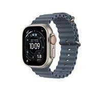 Apple Watch Ultra 3 GPS + Cellular 49 mm Titane Naturel Bracelet Bleu