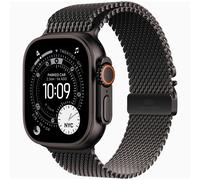 Apple Watch Ultra 3 GPS + Cellular 49mm Black Titanium Black Titanium Milanese Loop Medium MF1Q4 - Unisex - 49 mm - Montre Connectée - Quartz avec chargeur