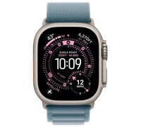 Apple Watch Ultra 3 GPS + Cellular 49mm Boitier en Titane Naturel avec Boucle Alpine bleu clair Medium