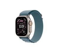 Apple Watch Ultra 3 GPS + Cellular 49mm Boitier en Titane Naturel avec Boucle Alpine Bleu Clair - Small