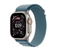 Apple Watch Ultra 3 GPS + Cellular 49mm Boitier en Titane Naturel avec Boucle Alpine bleu clair Small