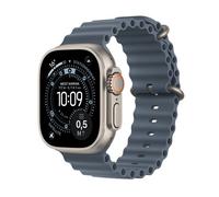 Apple Watch Ultra 3 GPS + Cellular 49mm Boitier en Titane Naturel avec Bracelet Océan bleu maritime