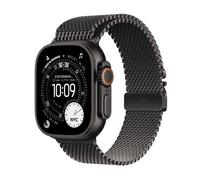 Apple Watch Ultra 3 GPS + Cellular 49mm Boitier en Titane Noir avec Bracelet Milanais en titane noir Small