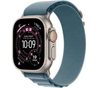 Apple Watch Ultra 3 GPS + Cellular - 49mm - Boîtier Natural Titanium - Bracelet Light Blue Alpine Loop - Small