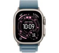 Apple Watch Ultra 3 GPS + Cellular 49mm Boitier en Titane Naturel avec Boucle Alpine bleu clair Medium