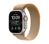 Apple Watch Ultra 4 GPS + Cellular 49 mm Boîtier en titane Naturel avec Boucle Trail Sable - S/M