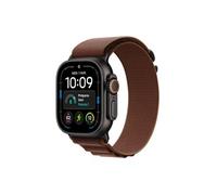 Apple Watch Ultra 4 GPS + Cellular 49 mm Boîtier en titane Noir avec Boucle Alpine Bordeaux - M