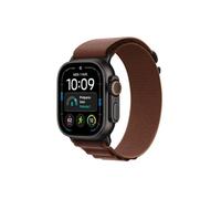 Apple Watch Ultra 4 GPS + Cellular 49 mm Boîtier en titane Noir avec Boucle Alpine Bordeaux - S