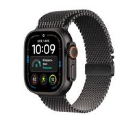 Apple Watch Ultra 4 GPS + Cellular 49 mm Boîtier en titane Noir avec Boucle milanaise en titane Noir - L