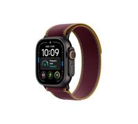 Apple Watch Ultra 4 GPS + Cellular 49 mm Boîtier en titane Noir avec Boucle Trail Bordeaux - S/M