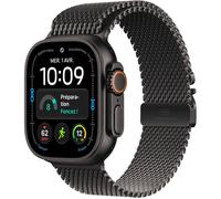 APPLE Watch Ultra 4 GPS + Cellular - 49mm - Boîtier Black Titanium - Bracelet Black Titanium Milanese Loop - M