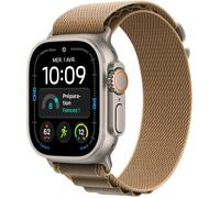APPLE Watch Ultra 4 GPS + Cellular - 49mm - Boîtier Natural Titanium - Bracelet Desert Alpine Loop - M