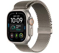 APPLE Watch Ultra 4 GPS + Cellular - 49mm - Boîtier Natural Titanium - Bracelet Natural Titanium Milanese Loop - L