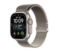 APPLE Watch Ultra 4 GPS + Cellular - 49mm - Boîtier Natural Titanium - Bracelet Natural Titanium Milanese Loop - M