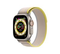 Apple Watch Ultra GPS + Cellular - Boîtier 49 mm Titanium/Jaune/Beige - Bracelet S/M