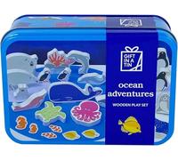 Apples to Pears Ocean Adventures Coffret de Jeu en Bois Cadeau dans Une boîte de Conserve