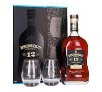 Appleton Rhum Rare Blend 12 Ans Jamaïca Rum 43° Coffret + 2 Verres